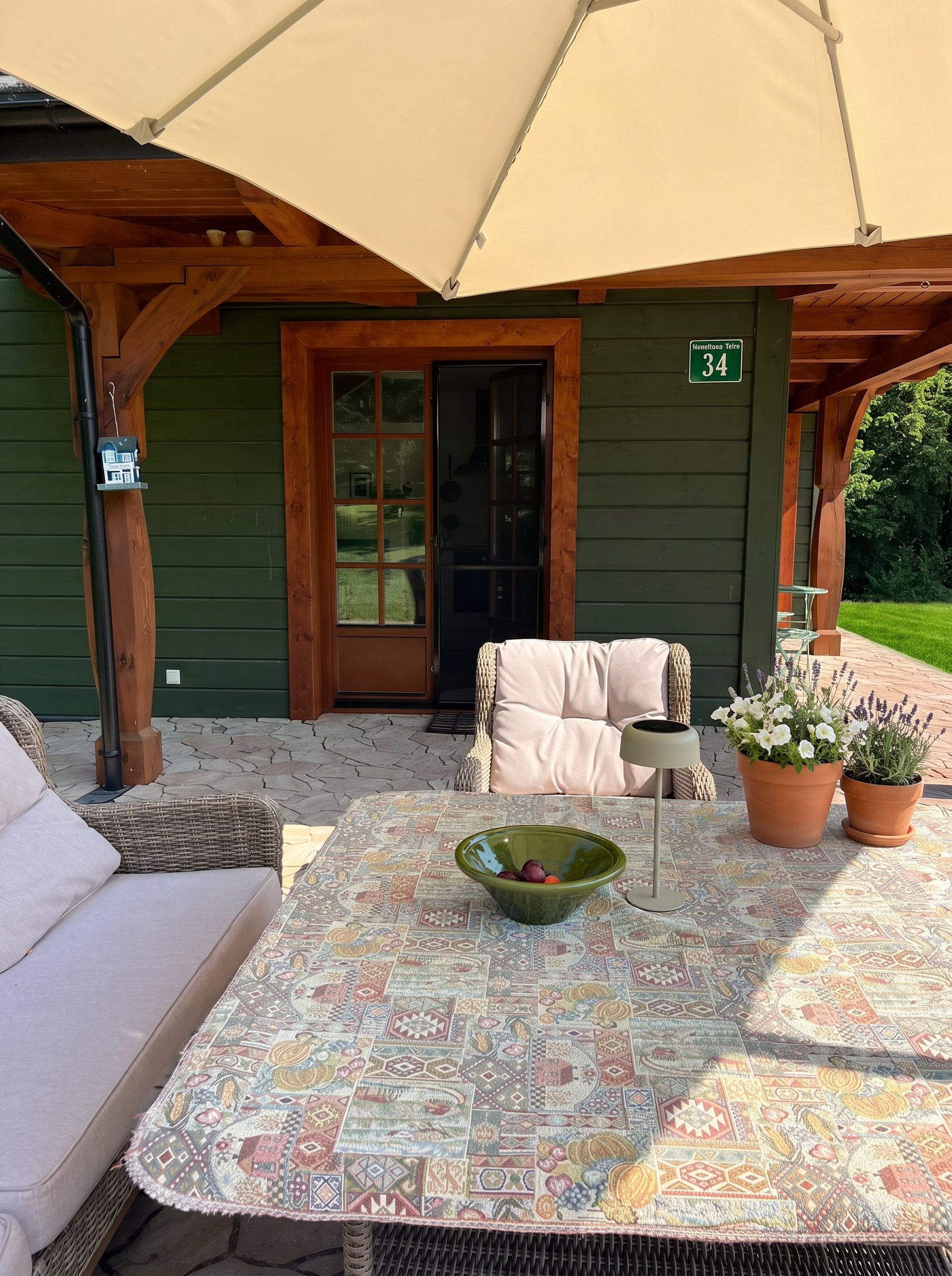 Breakfast table on the terrace
